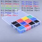 127-800pcs Heat-shrink Tubing Thermoresistant Tube Heat Shrink Wrapping Kit Electrical Connection Wire Cable Insulation Sleeving