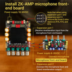 ZK-SUB600 BT Amplifier Board Module 2.0 Channel 300W+300W+Subwoofer Extension TPA3255 DC 18-50V with Subwoofer