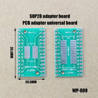 1Pce Pinboard SOP20 QFN20 QFP32 SSOP32 QFN32 QFN40 QFP44/48 TSSOP24 SSOP24 SOP28 to DIP56 56pin  IC Adapter Socket Adapte Plate