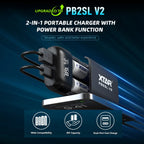 XTAR PB2SL V2 18650/21700 Battery Charger & Power Bank Fast Charging Smart Management Dual Function Safe Portable Solution