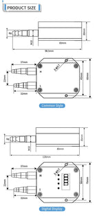 0-3Kpa to RS485 Micro Differential Pressure Transducer 0-50Kpa to 4-20mA 0-10V RS485 Wind Air Pressure Transmitter Sensor