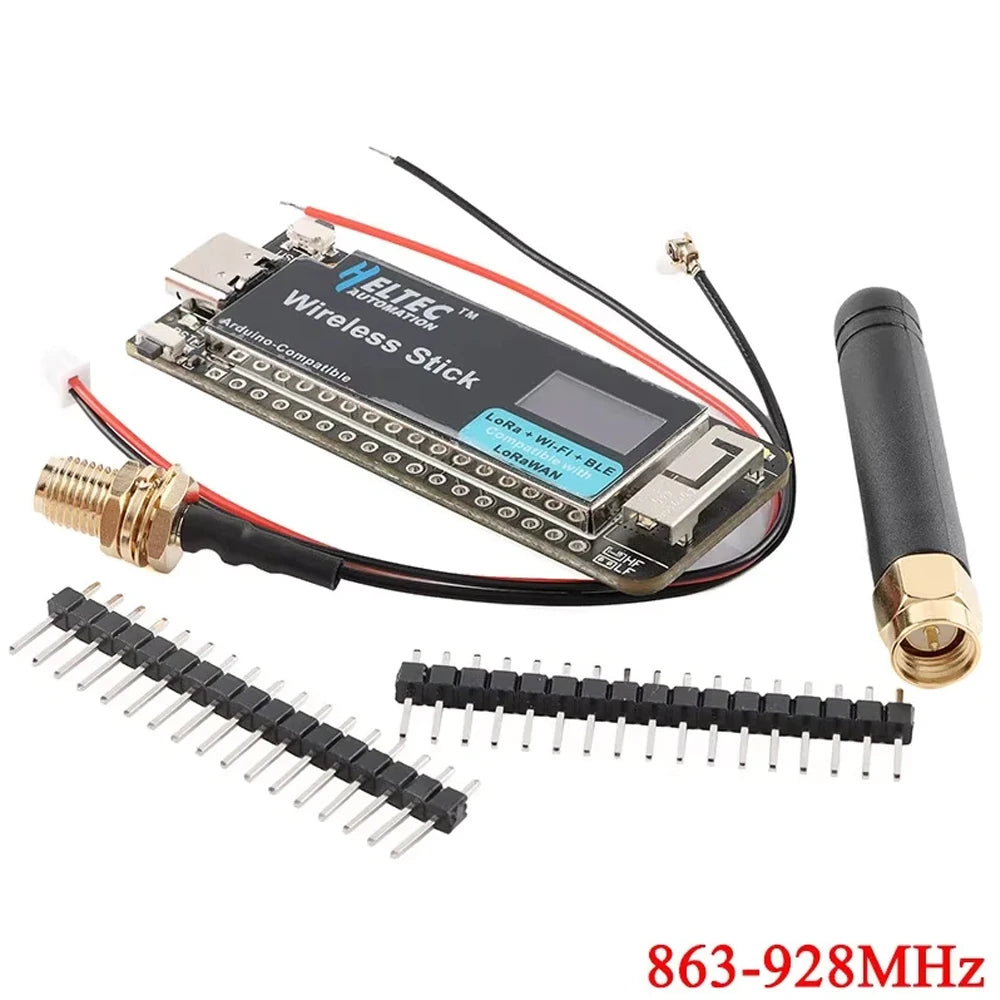 SX1262 LoRa WIFI BLE Development Board ESP32 Wireless Stick LoRAWAN 433-510MHz/863-928MHz Meshtastic Mesh Network For Arduino