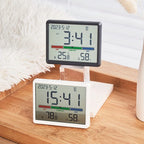 Youpin Electronic Thermometer Hygrometer Weather Station High Precision with Table Clock Function Mini Thermometer Sensor Gauge