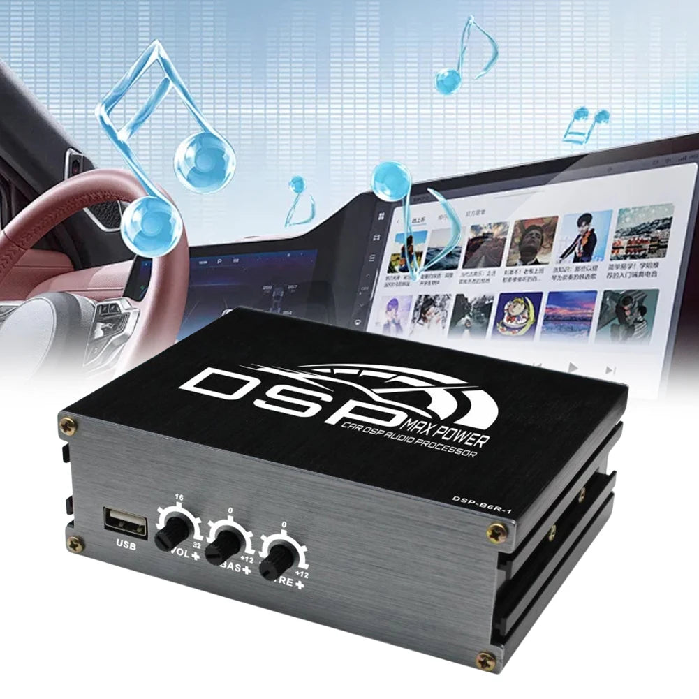 4x50W DSP Car Power Amplifier Support APP Control Audio Digital Sound Processor Car DSP Amplifier for Car Audio Enhancement