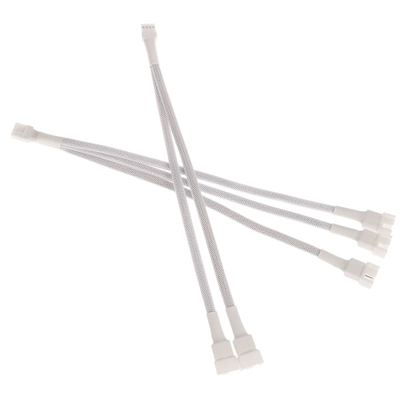 4 Pin 1 To 1/2/3/4 Motherboard CPU Fan Computer Case Fan Extension Adapter Cable PWM Female To 4 Pin Splitter Cable