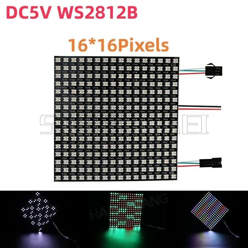 SP801E Led Controller Kit DC5V WS2812B RGB LED Pixel Panel Light 8x8 16x16 8x32 Digital Flexible Screen Individually Addressable