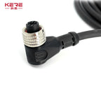 M12-4/5/8/12Pin Sensor Connector Cable Proximity Switch Plug NPN PNP Elbow 4Holes 5Holes 4Pins 5Pins Aviation Plug with 2m Wire