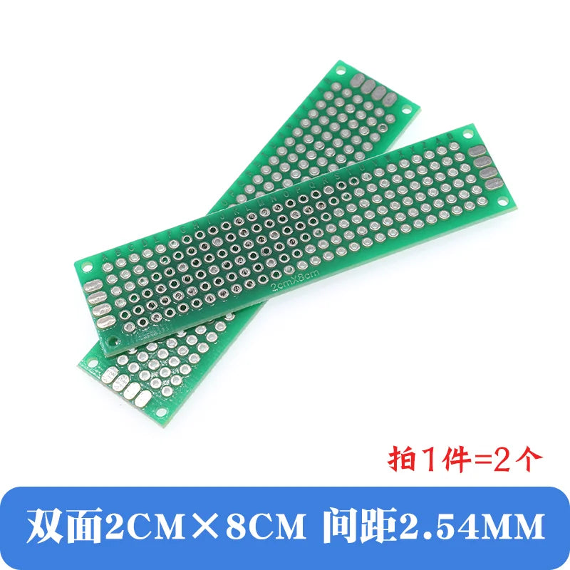 2x8cm 6x8cm 7x9cm 5x7cm 8X12cm 15X20cm 18X30cm 20X30cm Double Side Prototype Diy Universal Printed Circuit PCB Board Protoboard