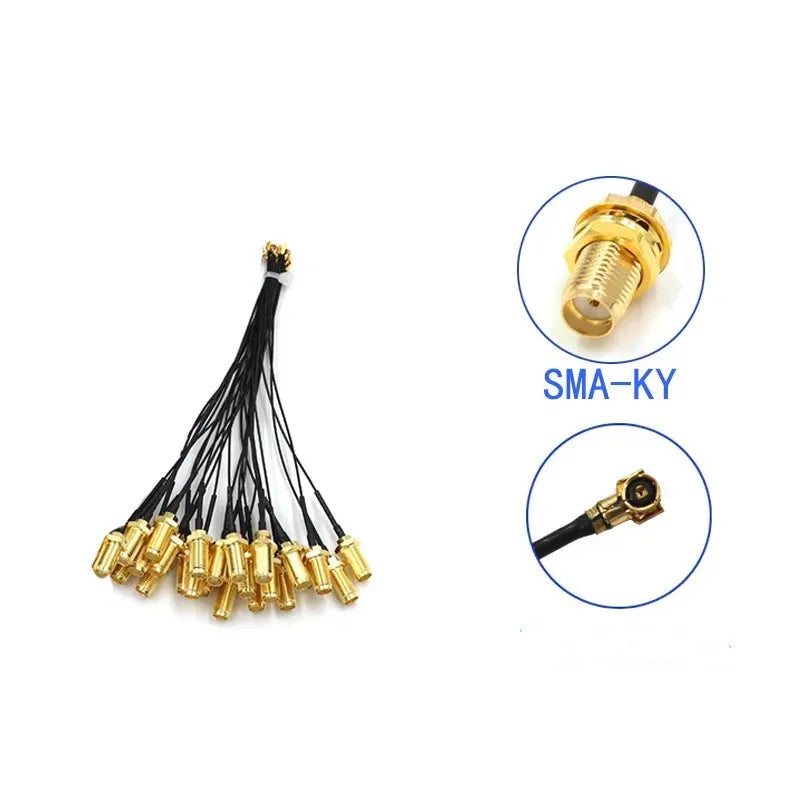 5Pcs SMA Connector Cable Female to IPX4 IPX4 MHF4 to SMA Female RF0.81 Antenna RG0.81MM Cable Assembly RP-SMA-K