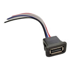 1-10pcs USB 2.0 Female Power Jack USB2.0 2/4Pin Charging Port Connector With PH Cable Electric Terminals wire USB Charger Socket
