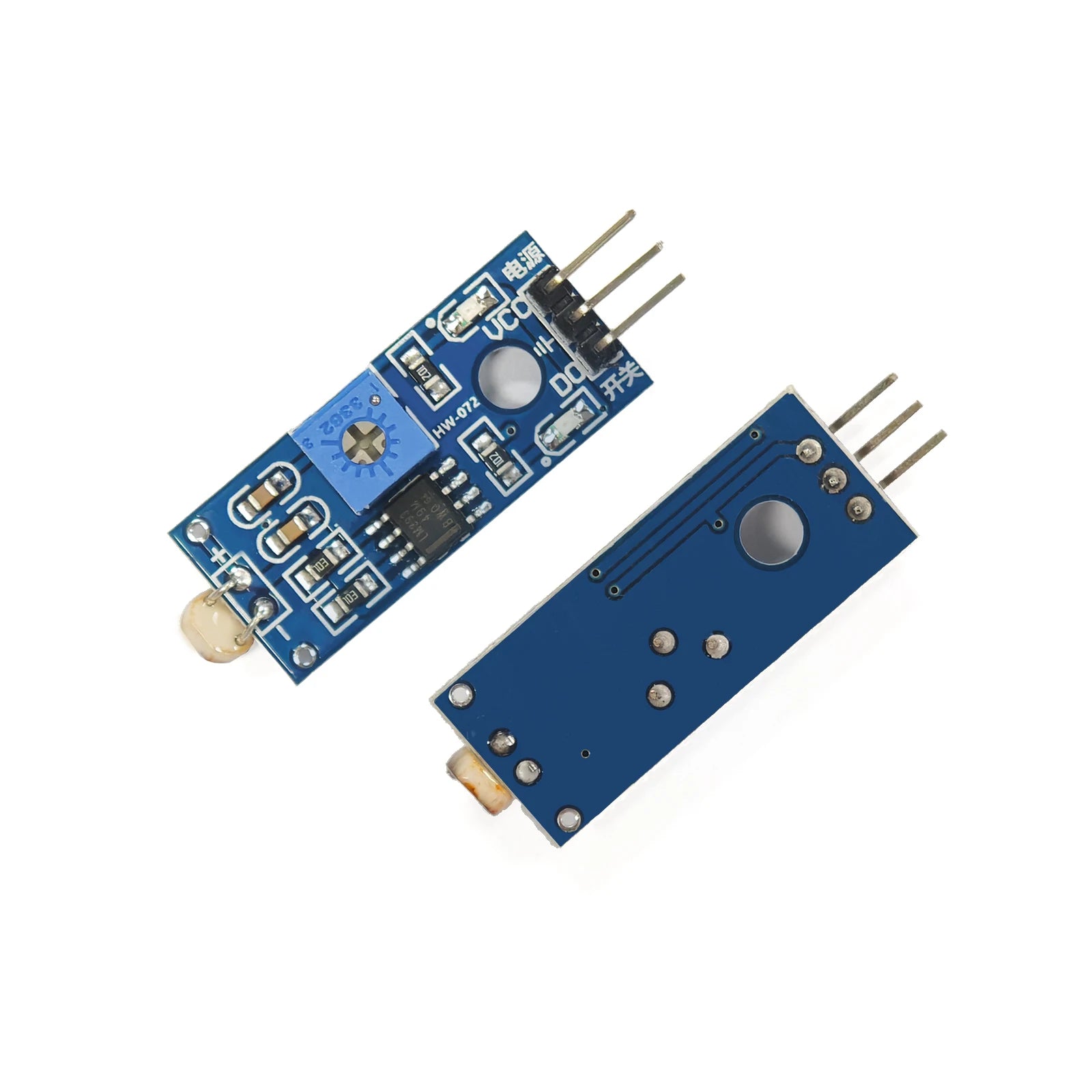 Photosensitive Sensor Module 5516 Photoresistor Sensor LDR Light Detection 3Pin 3.3V-5V for Arduino DIY Adjustable Robot