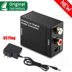 Analog To Digital ADC Audio Converter Optical Coax RCA Toslink Audio Sound Adapter SPDIF Adaptor for Apple TV for Xbox 360 DVD