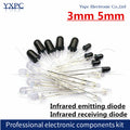 50pcs F3 3MM F5 5mm Infrared emitting receiving diode 940nm Emitter Receiver LED