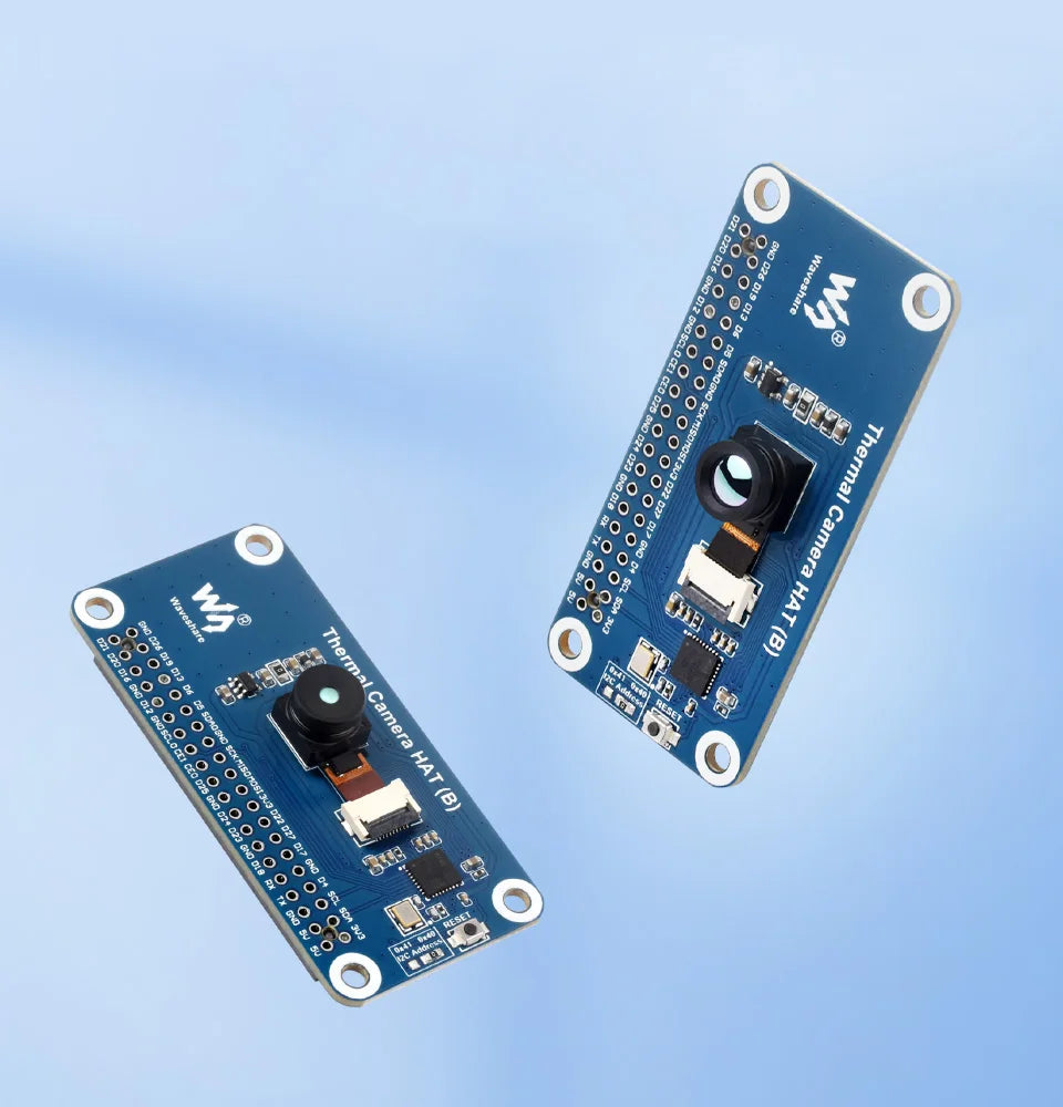 Thermal-90 Camera HAT (B) Waveshare Long-wave IR Imaging For Raspberry Pi Options For 45 90 FOV Raspberry Pi IR Camera 80x62