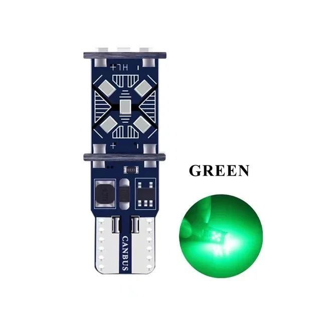 2/10 PCS Super Bright T10 W5W LED Bulbs Canbus 12/24V 7000K White Car Interior Dome Maps Trunk License Plate Wedge Side Lights