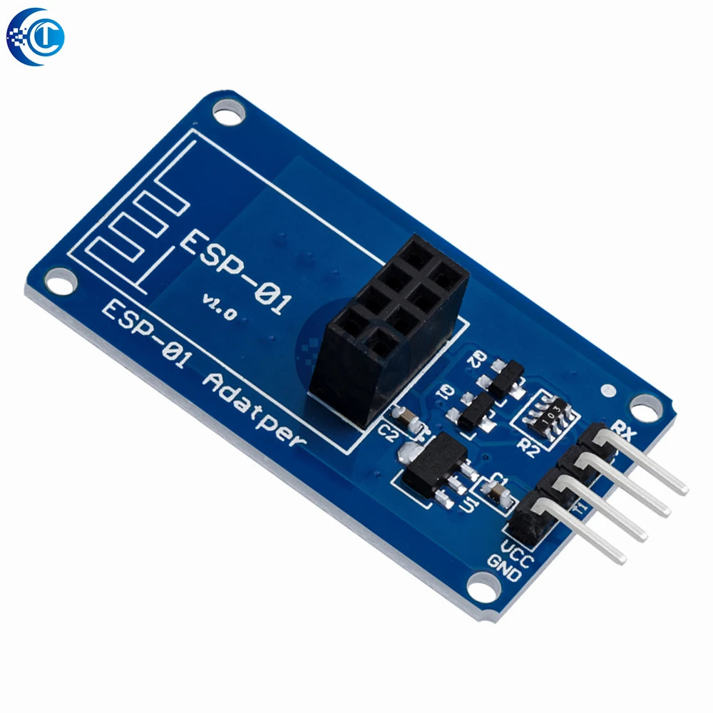 ESP8266 ESP-01 Serial WiFi Wireless Adapter Module 3.3V 5V Esp01 Breakout PCB Adapters Compatible For Arduino