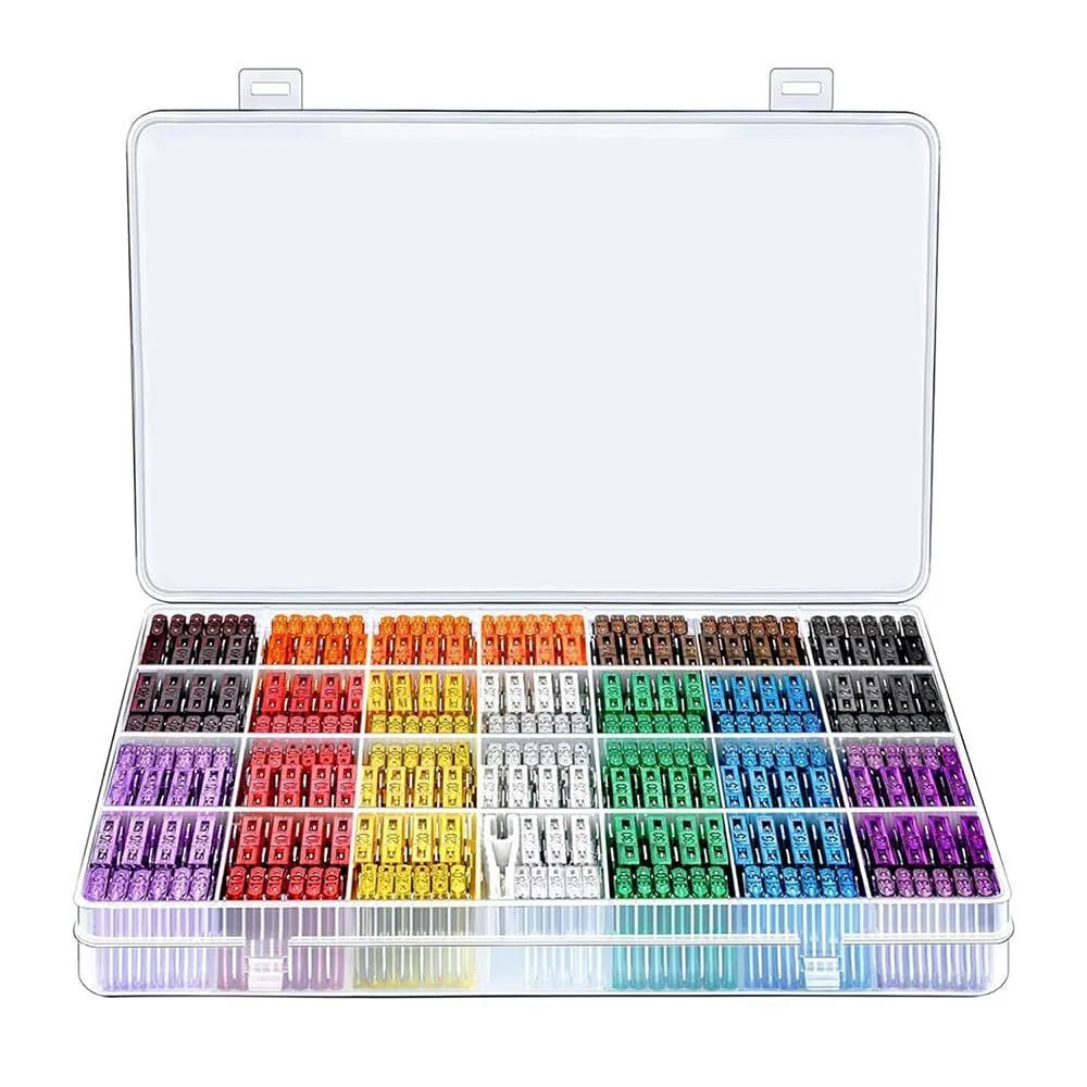 300/180/120pcs Car Blade Fuse Assortment Kit Auto Truck Automotive Medium Small Fuse Mixed Motorcycle Circuit Fuse With Box