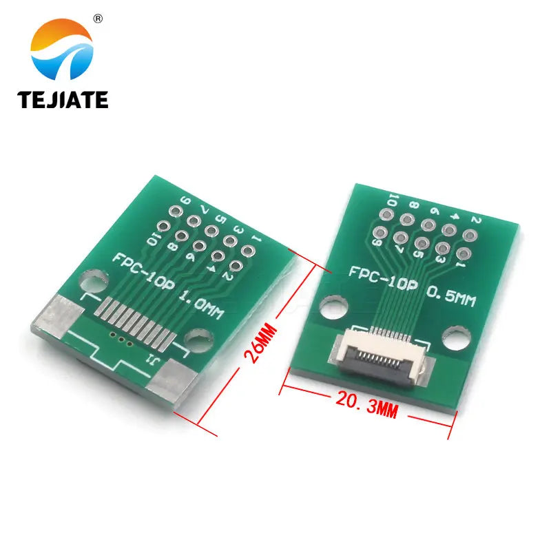 FPC FFC Flat Cable Transfer Plate Directly Insert DIY 0.5MM Space Connector 6P 8P 10P 20P 30P 40P 60P 0.5 Change 2.54 Type