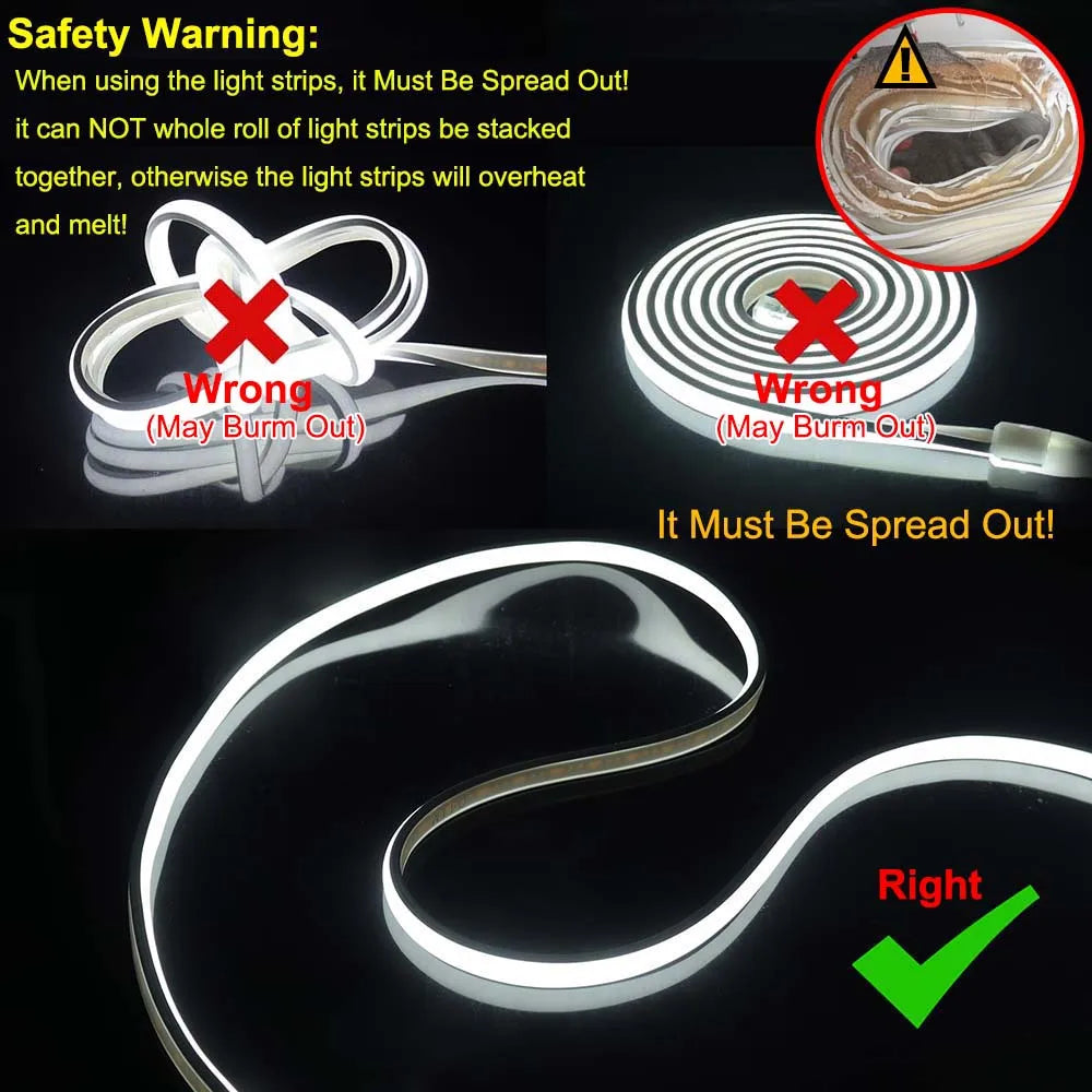 220V COB LED Strip Power EU Plug Dimmable Timer 288LEDs/m Waterproof Neon Light Tape Red Blue Green Pink White Home Garden Decor