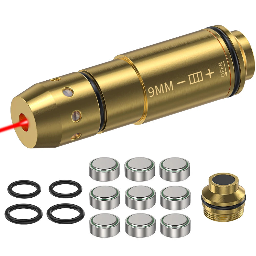 9mm/12GA/38SPL/223Rem/45ACP/357SIG/380ACP/Cal. 6.5mm/Cal44mag Dry Fire Laser Trainer - Hunting Accessories, Training Shooting
