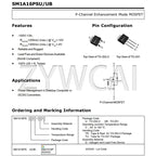 10PCS SM1A16PSUC-TRG TO-252 SM1A16P 13A 100V P-Channel Enhancement Mode Power Transistor MOSFET