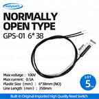 5pcs GPS-01 Reed switch 4x18mm 5x15/20/25mm 6x30/38mm NO/NC 6*38mmHP normally Open/closed Magnetron proximity Sensor GPS-01A /B