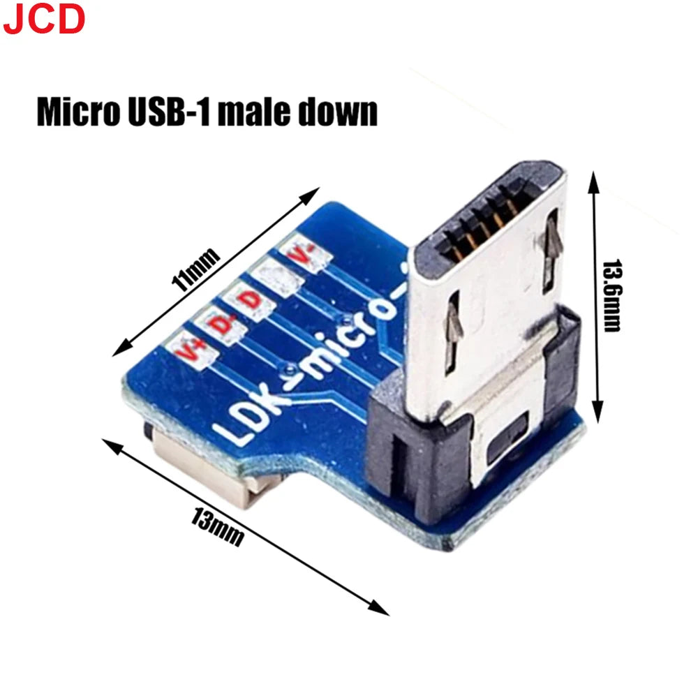 FFC Mini Micro USB Extension Type-C Ribbon Cable 90 FPV Slim Flat Soft Flexible FPC Charge FPV Brushless Handheld Gimbal Monitor