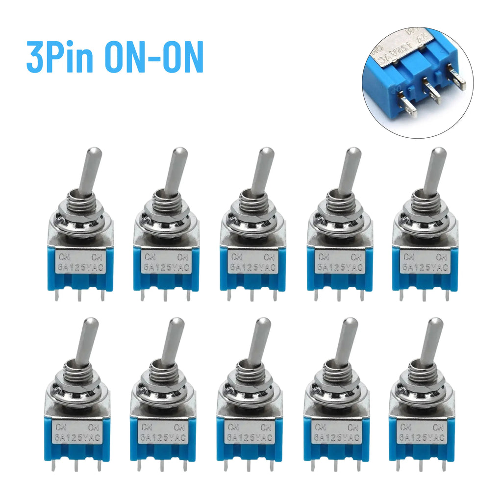 Toggle Switch ON-OFF-ON / ON-ON 3/6Pin  MTS-102 103 202 203 125V/6A 250V/3A Power Button Switch