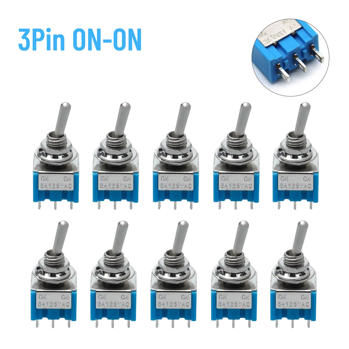 Toggle Switch ON-OFF-ON / ON-ON 3/6Pin  MTS-102 103 202 203 125V/6A 250V/3A Power Button Switch