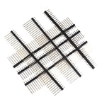10Pcs 2.54mm Pin Header Single Row Straight Copper Needle Gold Plating 1 * 40Pin 1X40P Length 11.4/13/15/17/19/ 21/23/25/30/40mm