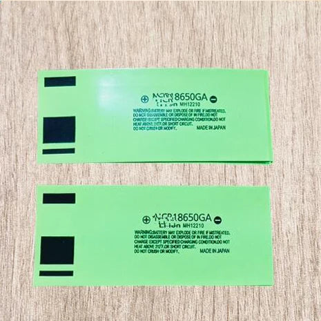 100pcs/lot 18650 lithium battery shrink film PVC heat shrinkable tube battery packaging skin packaging insulation tube