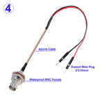 1PCS RG-316 BNC to DuPont Cable Q9 BNC Male / Female to 2 DuPont 2.54mm Male Plug Test Line RG316 Extension Jumper 10CM-20M