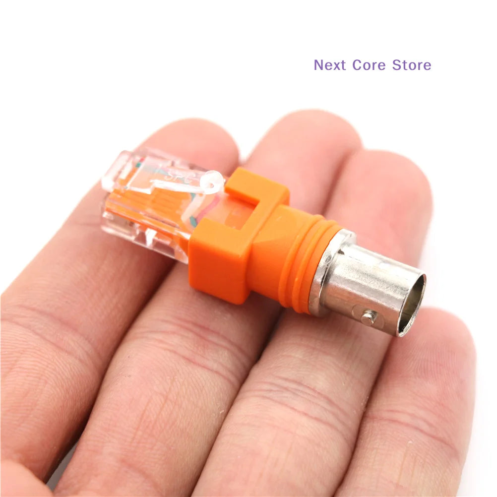 [NC]BNC Female To RJ45 Male Coaxial Coupler Adapter RJ45 To RF Connector[NC]