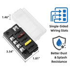 AB34-4 Circuit Blade Fuse Box, 150A Total, 12V/24V/48V DC Distribution For Automotive & EV Auxiliary