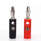 4mm Banana Plugs Stackable Connectors for Speaker Wire 4MM Banana Plug Male Audio Speaker Jack Amplifier Terminal Adapters