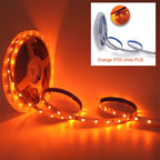 12V 3528 SMD LED Strip Light Decoration 120LEDs/m 60LEDs/m Orange Lighting Flexible Ribbon Rope String LED Tape Light 1M 5M