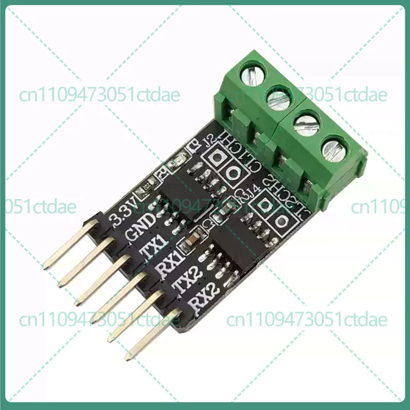 2-8pcs For SN65HVD230 2-Channel CAN Bus Transceiver Development Board