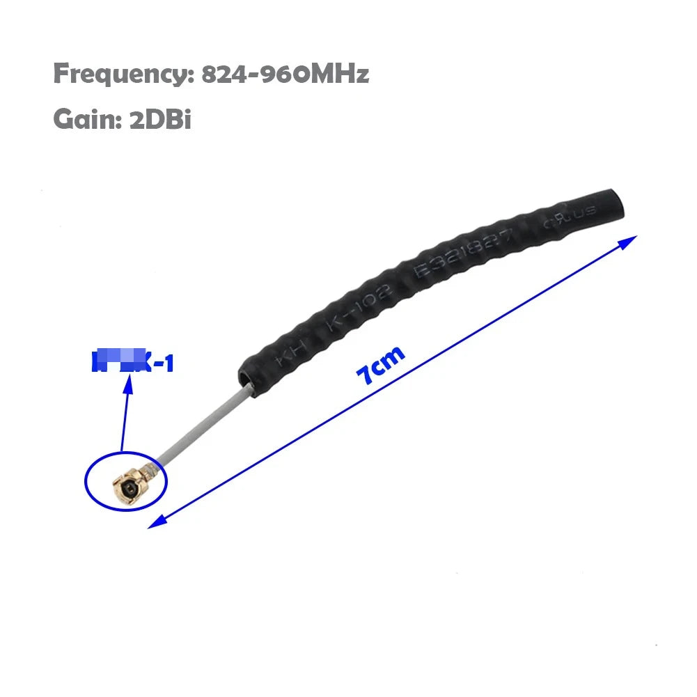 4PCS LoRa Antenna 868MHz 915MHz GSM I+P++X I-P++EX-1 1.13 UF.L Antenna Built-in 2DBi for LORA LORA32U4II LoRaWAN