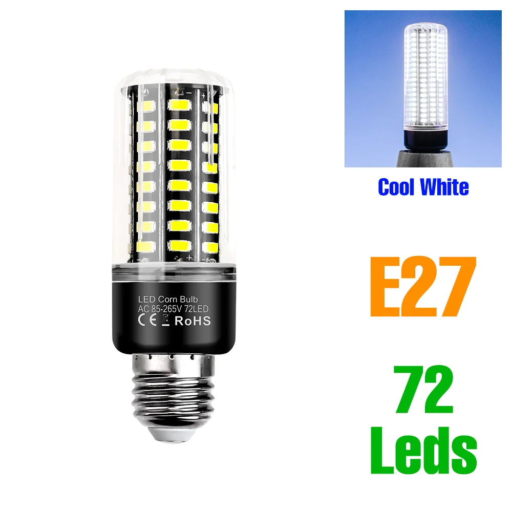 30W LED Indoor Corn Bulb E27/E26 Ceiling Lamp Bulbs E14 Spotlight B22 Living Room Bedroom Kitchen Washroom 220V Home Lighting