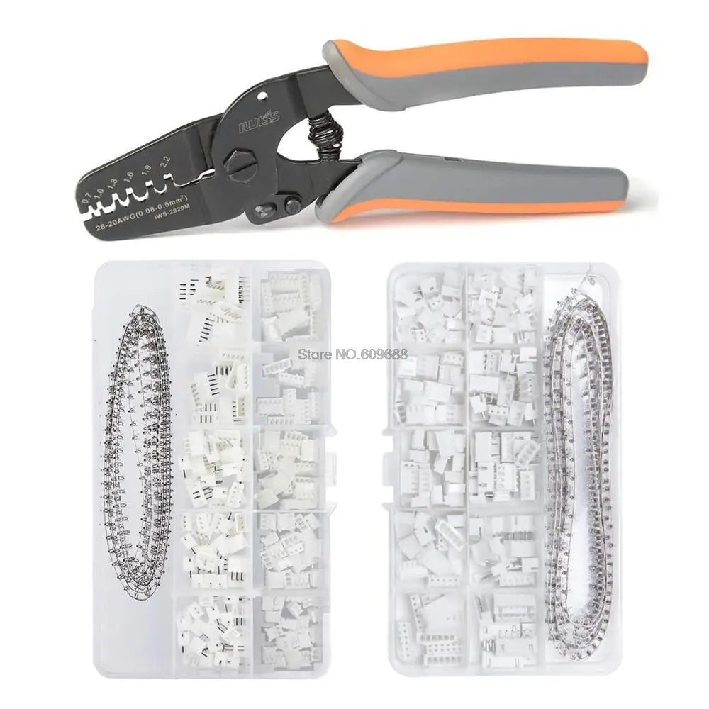 IWISS Mini Micro Open Barrel Crimping Tools Crimper Terminal Pliers for 28-20AWG JAM, Molex, Tyco, JST Terminals and Connectors