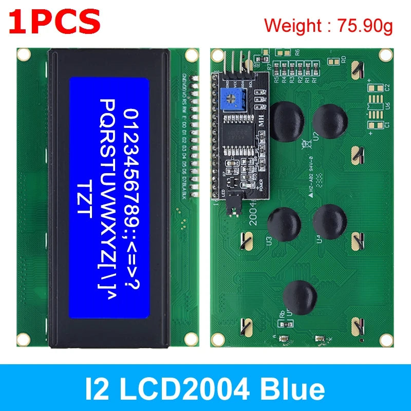 TZT LCD2004+I2C 2004 20x4 2004A Blue/Green screen HD44780 Character LCD /w IIC/I2C Serial Interface Adapter Module For Arduino