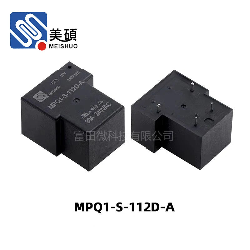 1Pcs MEISHUO Relay MPQ1-S-112D-A MPQ1-S-124D-A 4Pin 30A Synchronous NT90 SLA-12VDC-A 5V 12V 24V Power Relay