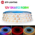 DC12V SK6812 RGBW LED Strip Light 4 in 1 Similar WS2812B 60 144 LED Individual Addressable Smart Pixels Magic RGB CW NW WW Light