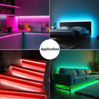 5V USB COB LED Strip Light 3Keys Touch Dimmable ON/OFF Switch Bright Red Green Blue Warm White 320LEDs Flex Ribbon Tape 8mm PCB