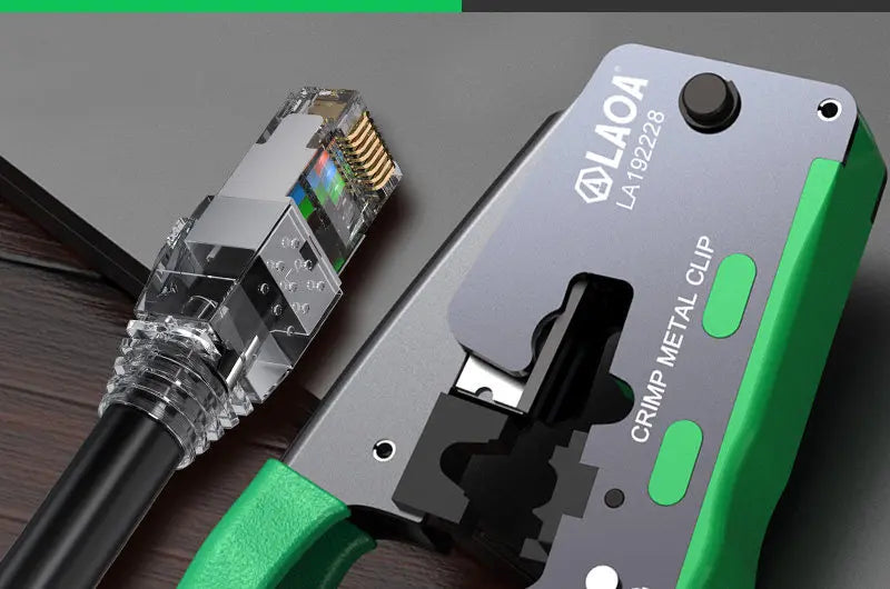 LAOA Network Crimping Tool Ethernet Cable Crimper Pliers for RJ45 RJ11 Connector Professional Wire Stripper Cutter Crimper