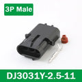 5/20Sets 2.5mm 1/2/3/4/6Pin Waterproof Electrical Connector Male Female Plug Delphi Injector Socket 12010975 For GM Motorcycle