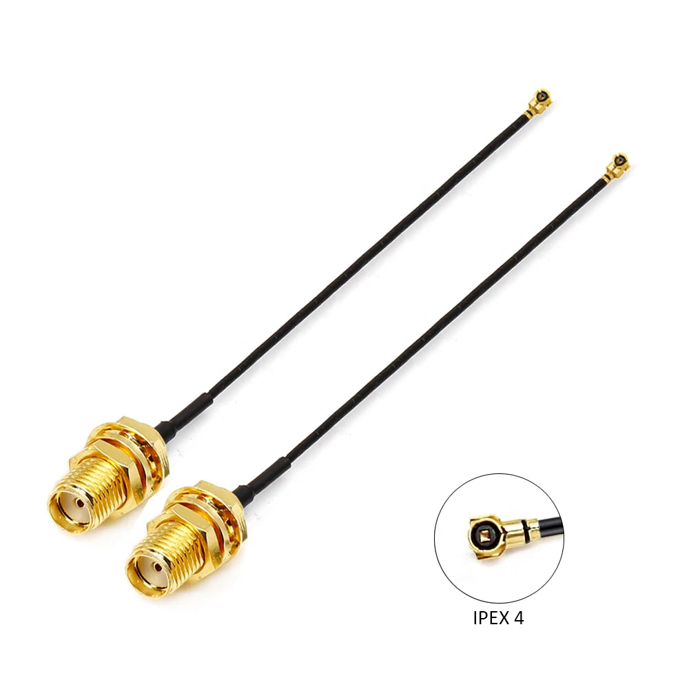 2PCS U.F.L1 To SMA Female Low Loss Coaxial Cable 15CM U.F.L1 1.13mm Pigtail Cable for  PCIE Network Cards PCI Wi-Fi WAN Repeater