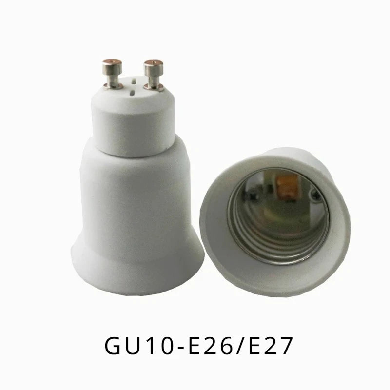 2pcs GU10 to E14 E12 GU10 MR16 G5.3 G9 E26/E27 CFL LED Light Socket Lamp Bub Base Holder Converter Adapter
