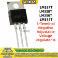 10-30-50-100Uds LM317T TO-220 LM317 LM350 LM337 LM338 LM337T LM338T LM350T 3-Terminal Negative Adjustable Voltage Regulator IC
