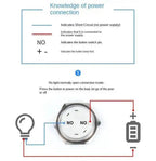 5pcs 12/16/19/22/25/30mm Ultra Short Electric Waterproof Power Reset Momentary Pressure Mini Push Button Switch Silver Black
